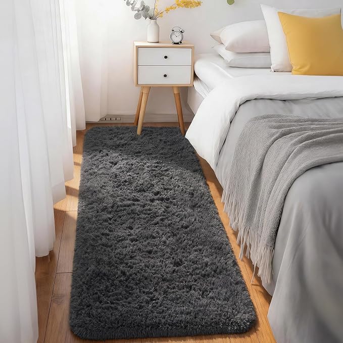 Ophanie Runner Rug for Hallway, 3x6 Washable Non-Slip Fluffy Soft Bedside Rugs - Image 5