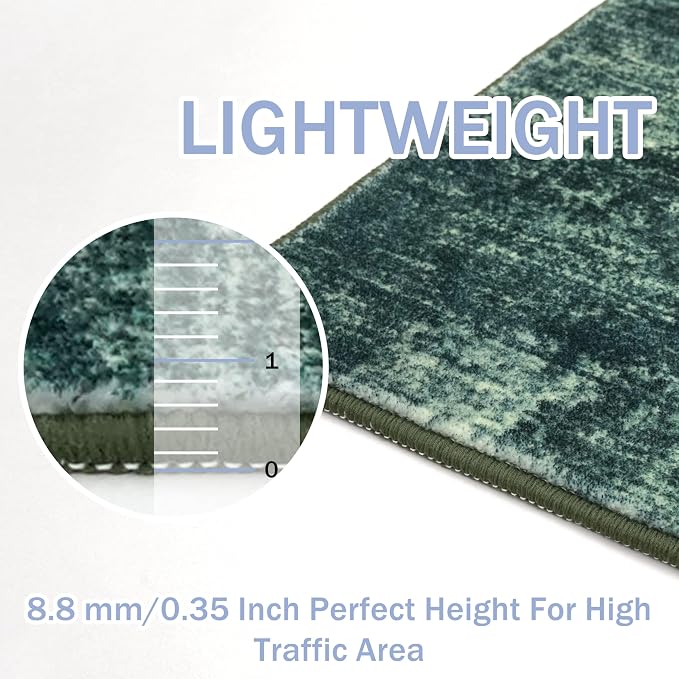 IOHOUZE Abstract Runner Rug 2x6 Ft Washable Runners - Image 6