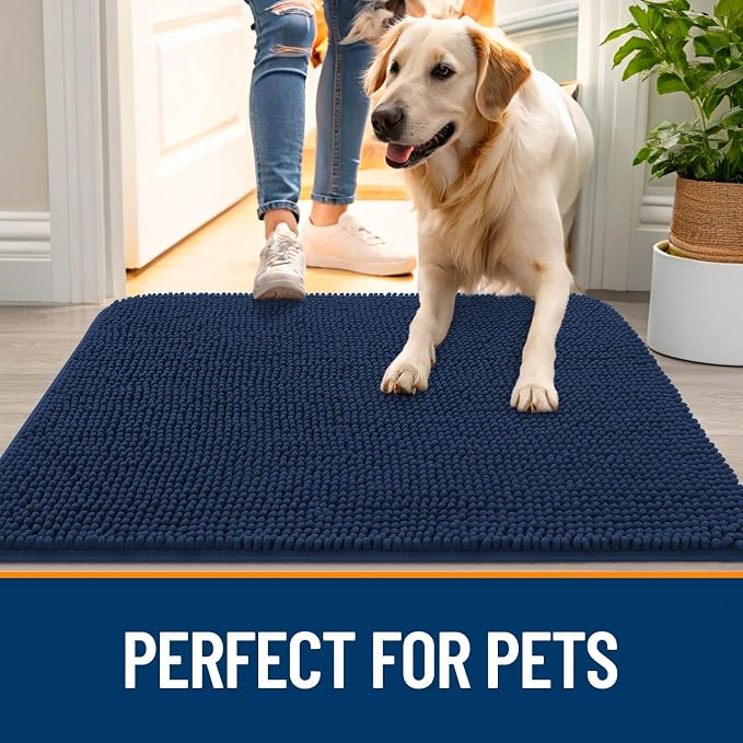 OLANLY Dog Door Mat for Muddy Paws 30x17, Absorbs Moisture and Dirt, Absorbent - Image 6