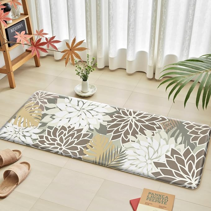 Kitchen Mats for Floor 2PCS Cushioned Anti Fatigue Kitchen Mats Waterproof Non - Image 3