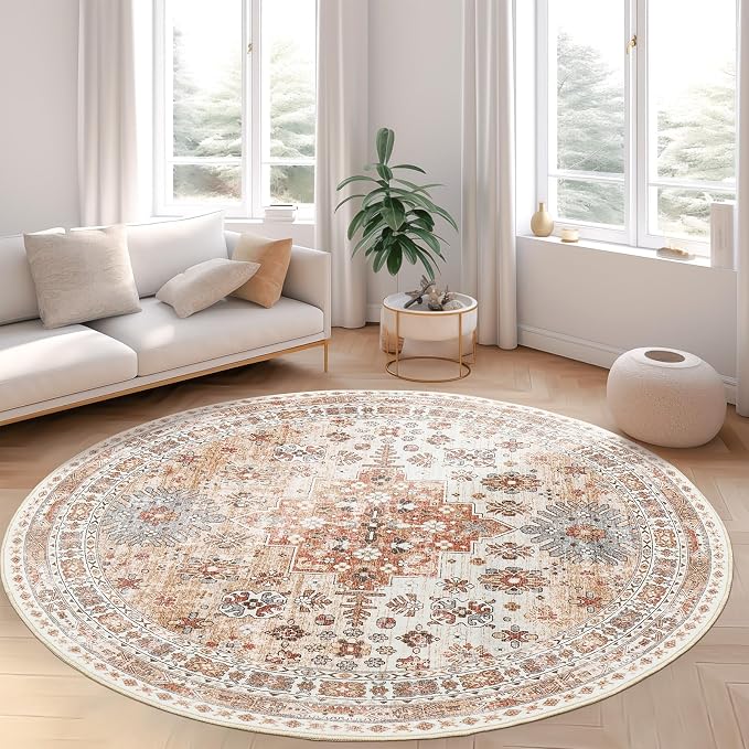 zesthome Washable Round Area Rugs by Zesthome