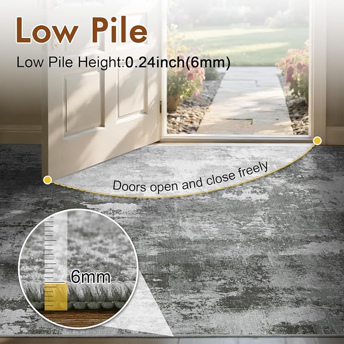 6x9 Ft Large Area Rugs for Living Room, Soft Non-Slip Washable Rugs Modern - Image 8