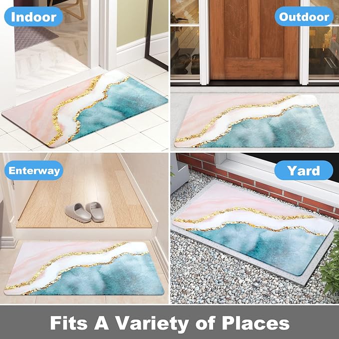 Rnivvi Front Door Mat, Heavy Duty Low Profile Anti-Slip Entryway Rug - Image 8