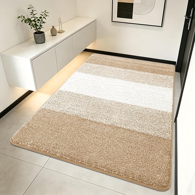 Kitinjoy Indoor Outdoor Door Mat, 70x32 Non-Slip Absorbent Dirt Trapper by Kitinjoy