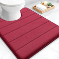 OLANLY Memory Foam Toilet Rugs U Shaped 24x20, Super Soft Absorbent Contour by OLANLY