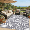Smiry Outdoor Rug 8x10 ft, Waterproof Reversible Plastic Straw Rugs, Outdoor by Smiry