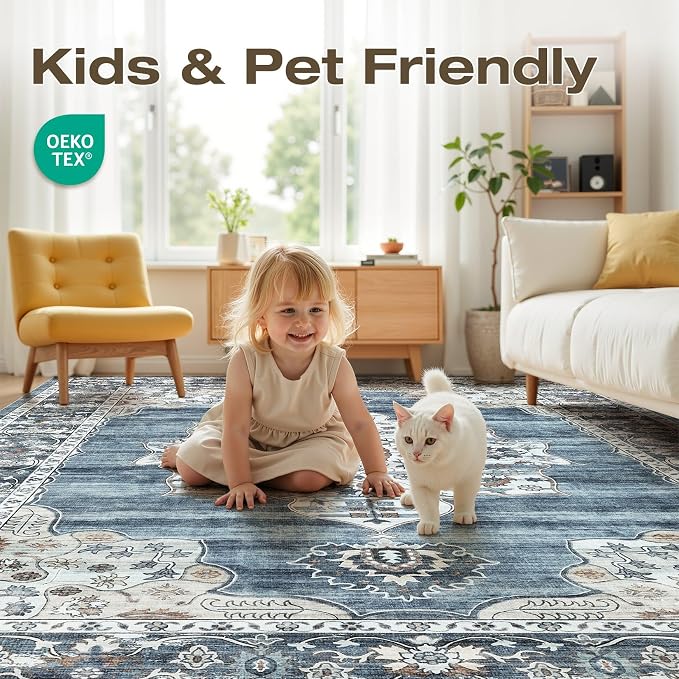 8x10 Washable Area Rug - Image 4
