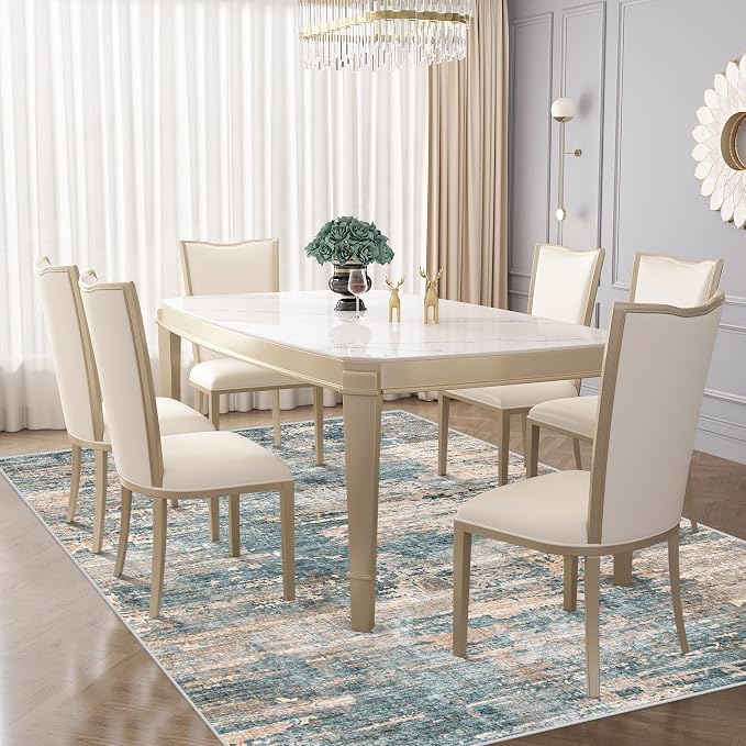 XLUEZ 6x9 Area Rugs for Living Room, Washable Modern Abstract Large Area Rug - Image 5