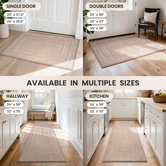 PURRUGS Dirt Trapping Door Mat 24" x 59", Non-Slip/Skid Machine Washable - Image 9