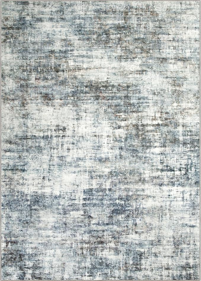 9x12 Area Rugs Washable Rug: Modern Abstract Living Room Rug Soft Anti-Skid - Image 8