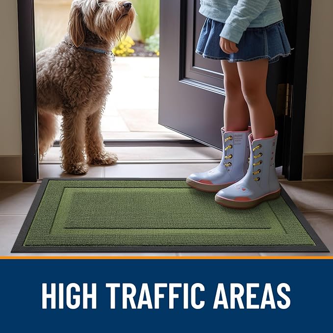 OLANLY Front Door Mat Indoor Outdoor Entrance, Waterproof All-Season, - Image 6