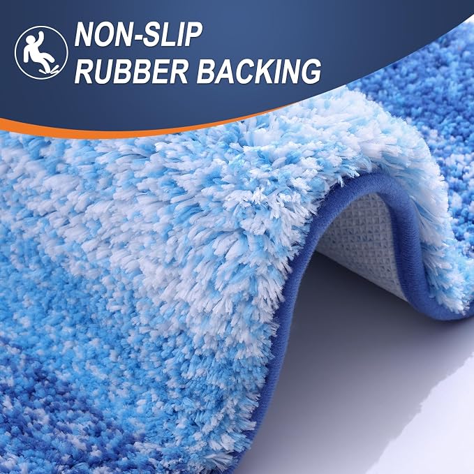 OLANLY Bathroom Runner Rugs Mat 59x24, Extra Soft Absorbent Microfiber Bath Rugs - Image 4