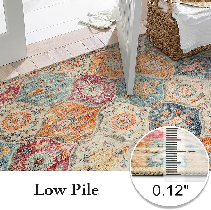 Lahome Moroccan Washable Area Rugs 9x12 Living Room, Soft 9x12 Area Rug - Image 5