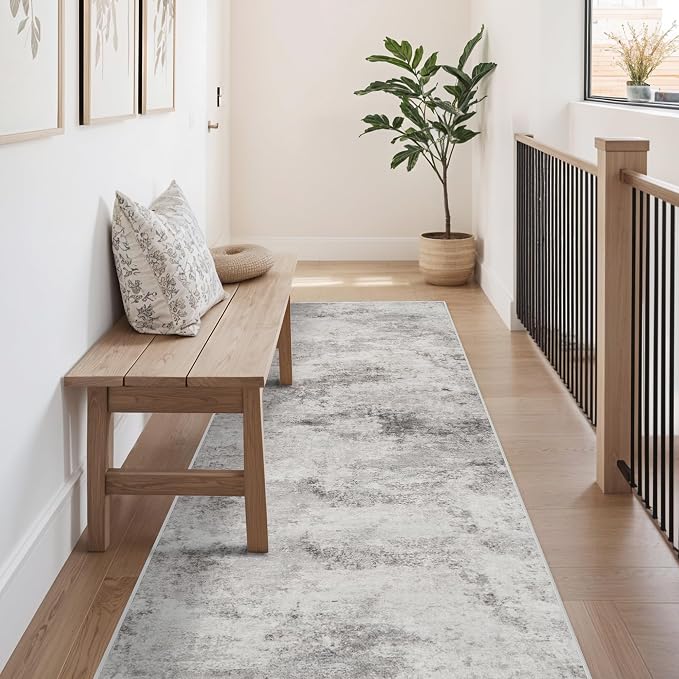 Carpet Runners for Hallway 8ft: Washable Non-Slip Abstract Rugs for Kitchen - Image 2