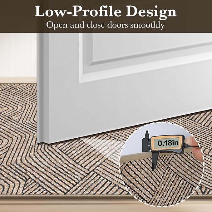 Indoor Door Mat 36"x59" Large, Low-Profile Welcome Front Door Mat Indoor - Image 3