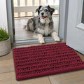 Smiry Dog Door Mat for Muddy Paws 24x16, Absorbent Dirt Trapper, Non-Slip by Smiry