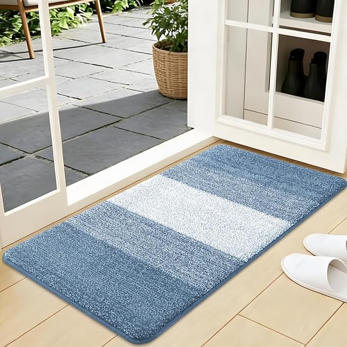 Kitinjoy Indoor Outdoor Door Mat, 40x24 Non-Slip Absorbent Dirt Trapper by Kitinjoy