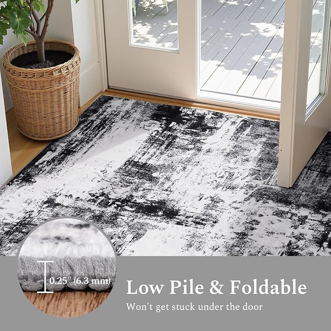 Rugflix 2x8 Runner Rug for Entryway, Kitchen Rugs Soft Non-Slip Washable - Image 6