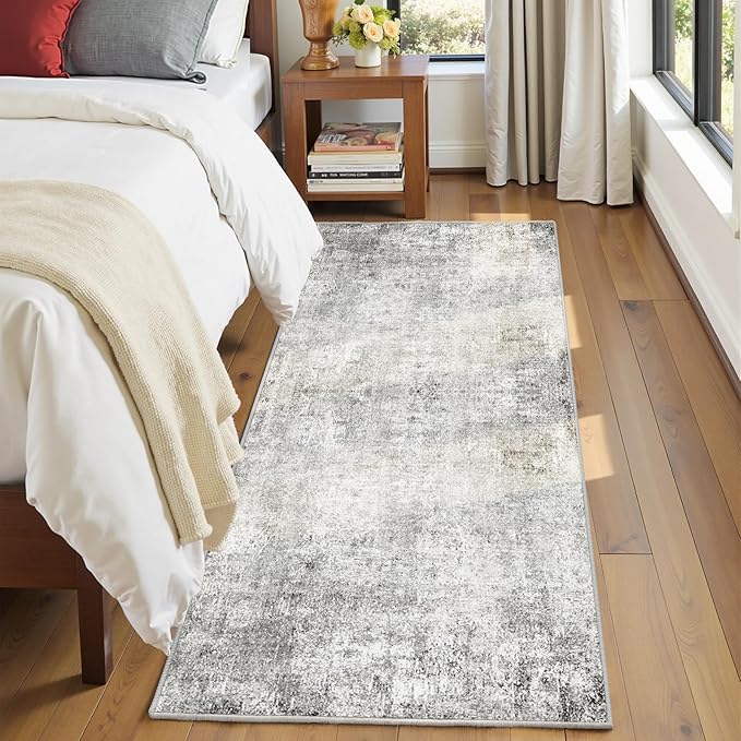 RELEANY Washable Area Rugs 2'x8' Non-Slip Modern Abstract Soft - Image 4