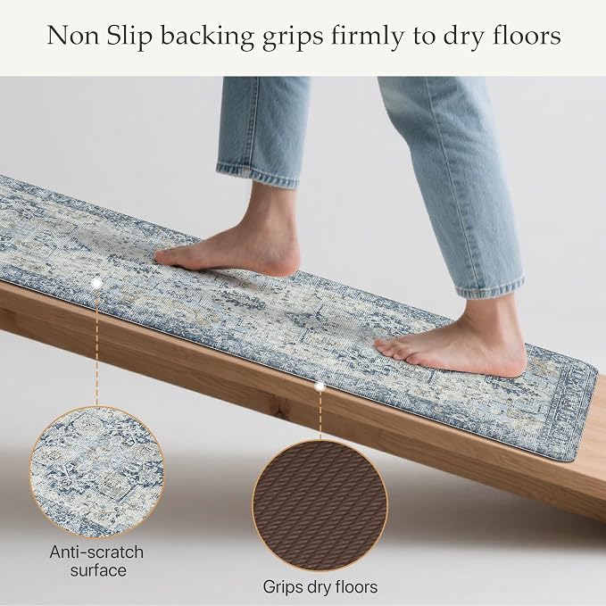 GENIMO Kitchen Mats for Floor, Washable Anti Fatigue Mat for Cushioned - Image 4