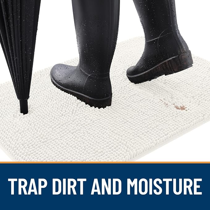 OLANLY Dog Door Mat for Muddy Paws 30x17, Absorbs Moisture and Dirt, Absorbent - Image 2