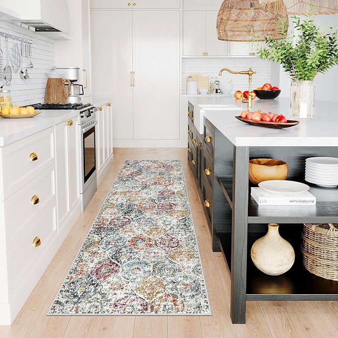 Lahome Moroccan Trellis Hallway Runner Rug, 2x6 Kitchen Runner Rugs Non Skid - Image 5