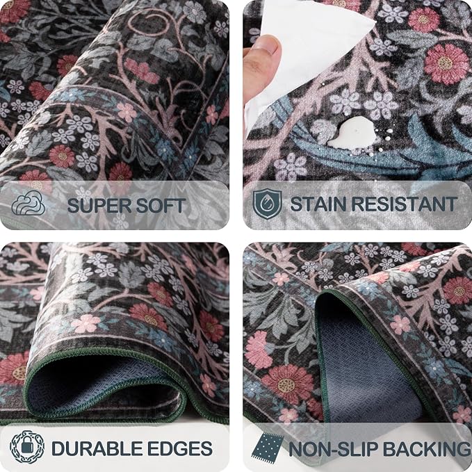 Washable 2'6" x 8' Runners for Hallways, Non Slip Long Floor Runner for Kitchen - Image 5
