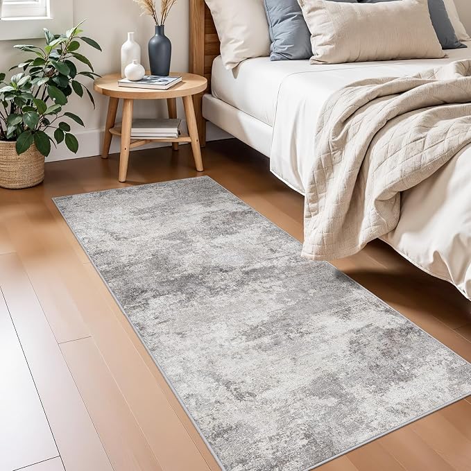Abstract 2x5 Rug Runner Washable Non-Slip Hallway Carpet - Image 4