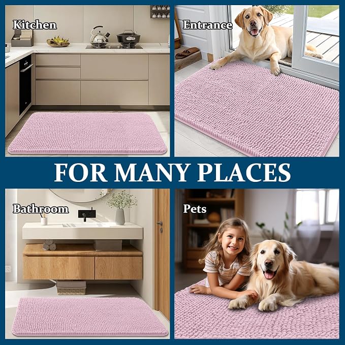 OLANLY Dog Door Mat for Muddy Paws 40x32, Absorbs Moisture and Dirt, Absorbent - Image 8