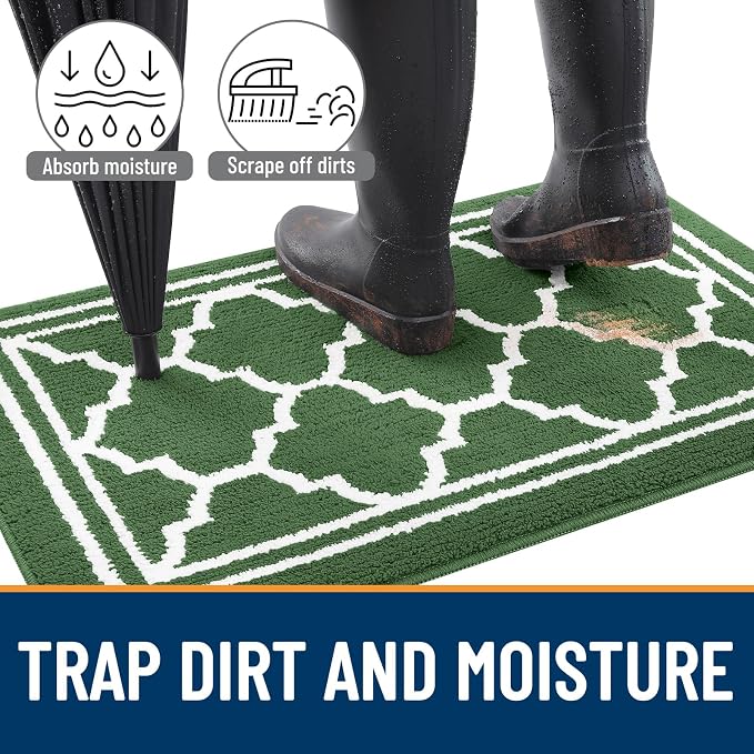 Buganda Indoor Door Mat, Dirt-Resistant and Absorbent Doormat, Low Profile - Image 2