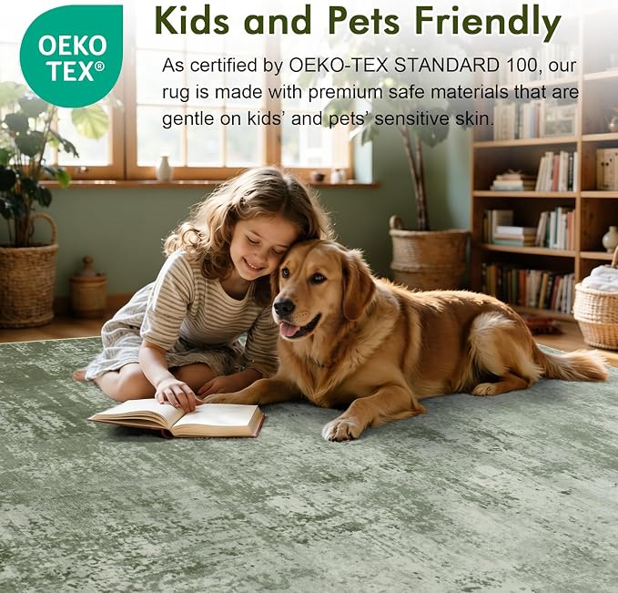 6x9 Ft Large Area Rugs for Living Room, Soft Non-Slip Washable Rugs Modern - Image 6
