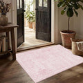 Rugxara 2x3 Entryway Rug Door Mat, Washable Boho Pink Samll Entry Rug, Non Slip by Rugxara