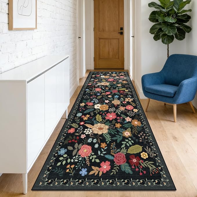Washable 2'6" x 10' Runners for Hallways, Non Slip Long Floor Runner for Kitchen - Image 2