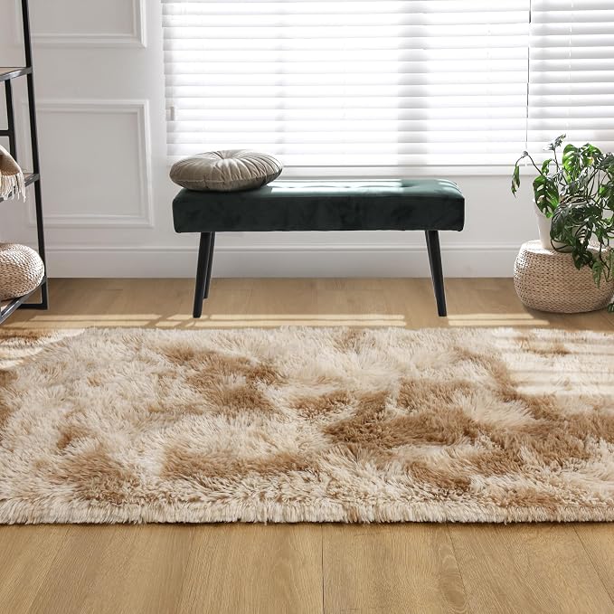 Tepook Fluffy Runner Rugs for Bedroom Aesthetic 2x6 Feet, Shag Soft Bedside Rug - Image 6