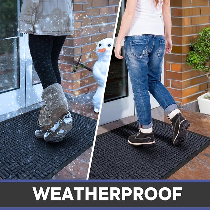 Mibao Front Door Mat Outdoor Entrance, 29.5" x 17" Heavy Duty Welcome Mat - Image 5