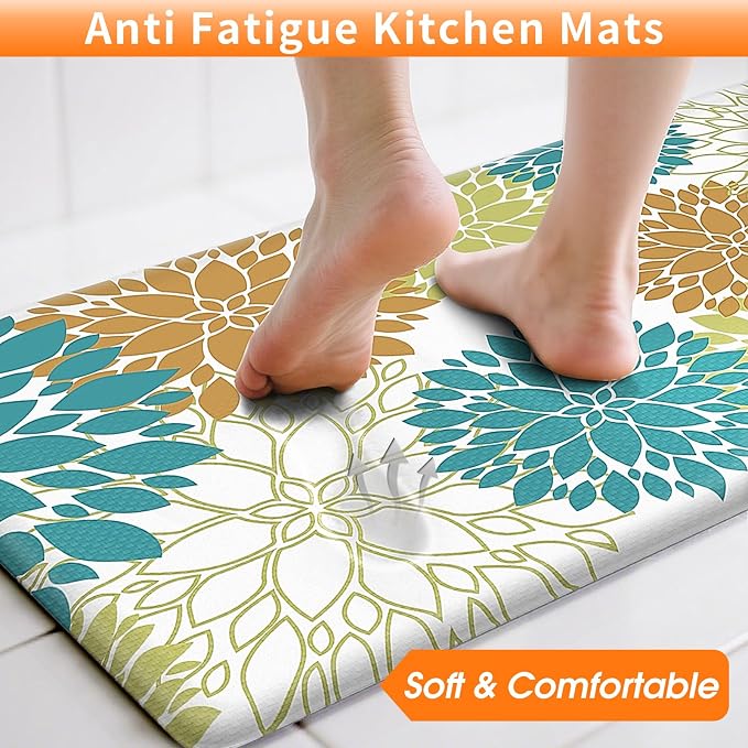 StepLively Kitchen Mats for Floor 2PCS, Anti Fatigue Mats for Kitchen Floor - Image 4