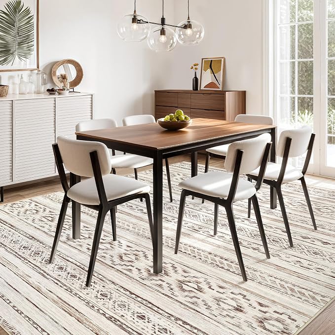 cotiled 10x12 Area Rugs Living Room Rug: Washable Boho Rugs - Image 8