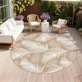 Pauwer Waterproof Outdoor Rug 8ft, Reversible Plastic Straw Patio Camping Rug by Pauwer