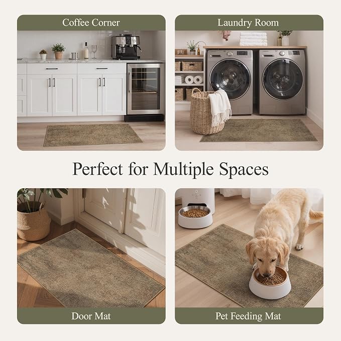 GENIMO Kitchen Mats for Floor, Washable Absorbent Runner Rugs for Kitchen - Image 7