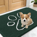 OLANLY Dog Door Mat for Muddy Paws 24x16, Paw Print Design, Absorbs Moisture by OLANLY