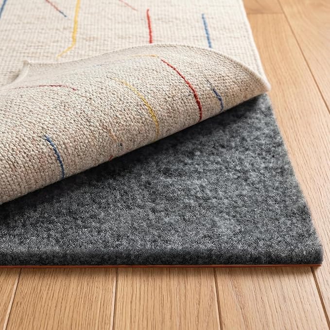 Rug Pad 9 x 12 Ft Non-Slip, Felt and Natural Rubber Backing, 1/4" Thick - Image 8