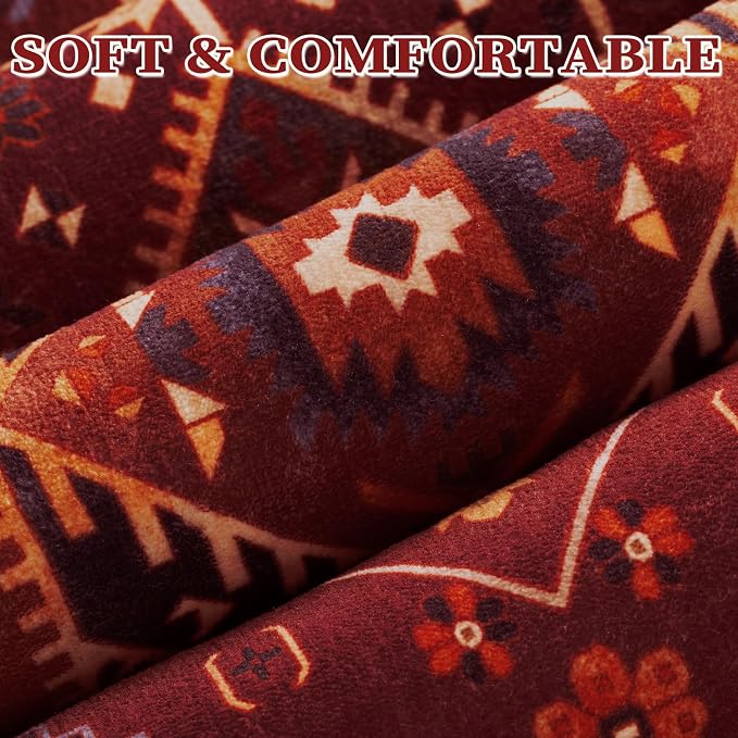 SERISSA 6x9 Area Rugs for Living Room, Large Washable Non-Slip Boho Rug - Image 6