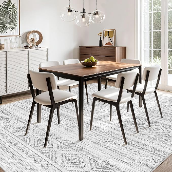 cotiled 8x10 Area Rugs Living Room Rug: Washable Boho Rugs - Image 8