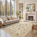 Rugxara Floral Rug for Living Room Bedroom, 6x9 Washable Rug, Vintage Boho Area by Rugxara