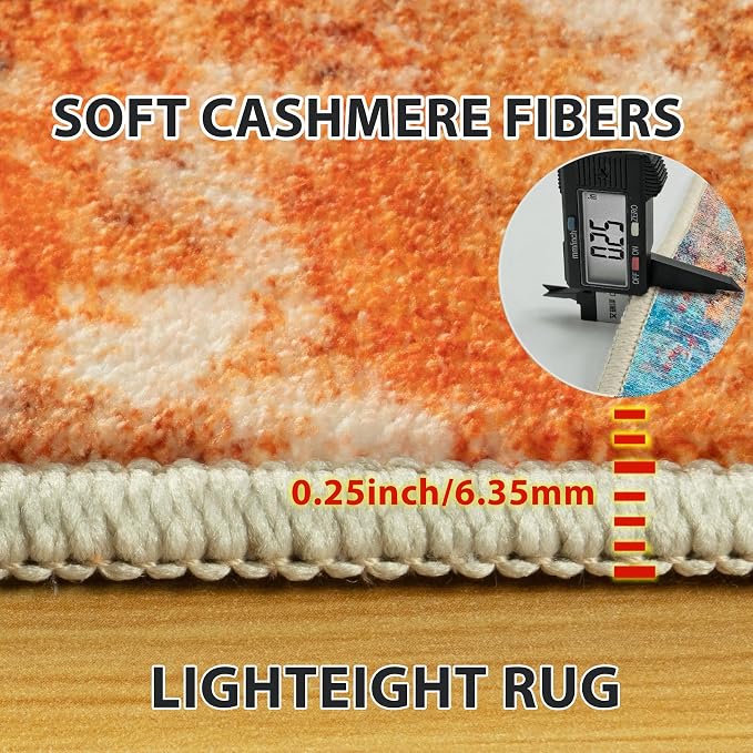 9x12 Area Rugs for Living Room Rug Washable: Abstract Large Rug for Dining Room - Image 6