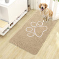 OLANLY Dog Door Mat for Muddy Paws 40x24, Paw Print Design, Absorbs Moisture by OLANLY