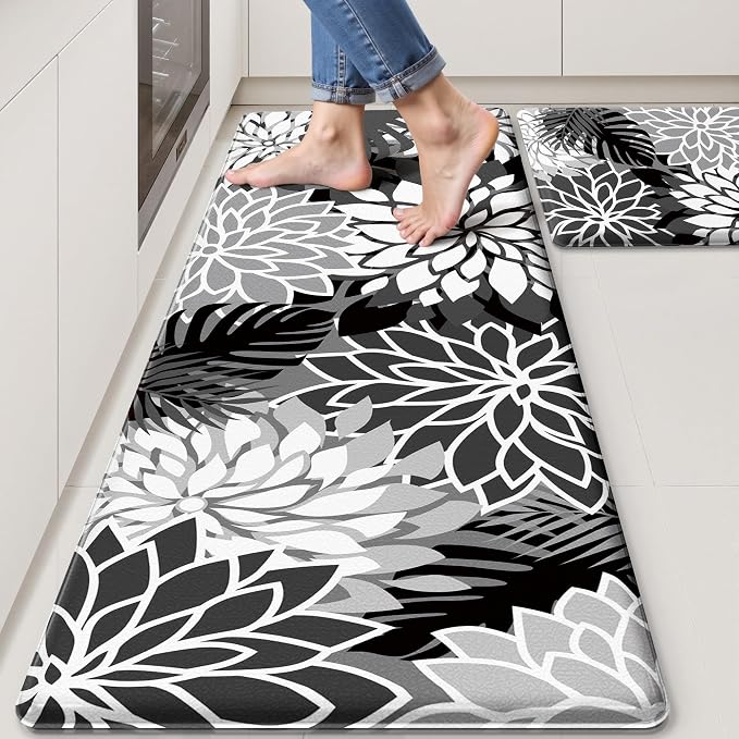 Arenarug Kitchen Mats for Floor 2PCS Cushioned Anti Fatigue Kitchen Mats by ArenaRug