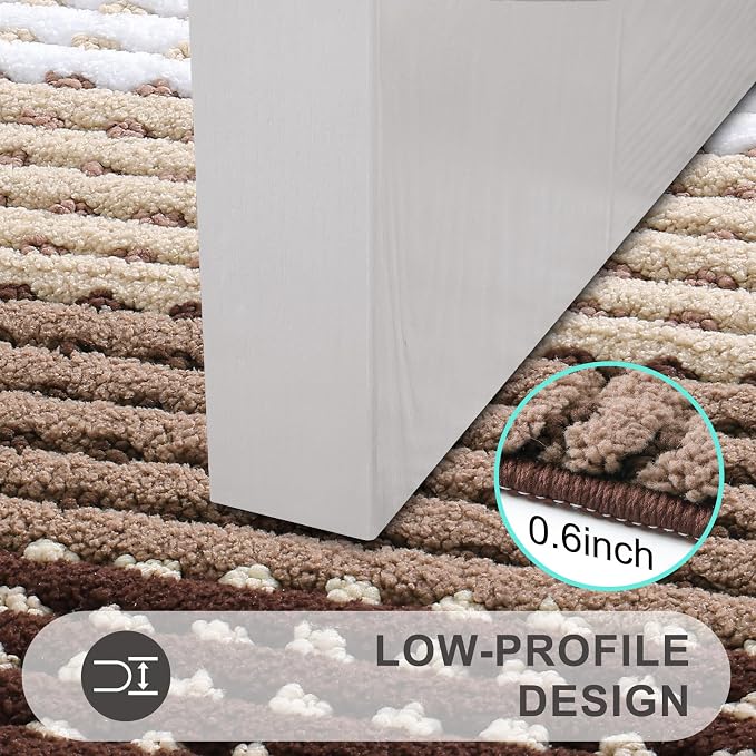 Kitinjoy Indoor Outdoor Door Mat, 48x32 Non-Slip Absorbent Dirt Trapper - Image 4