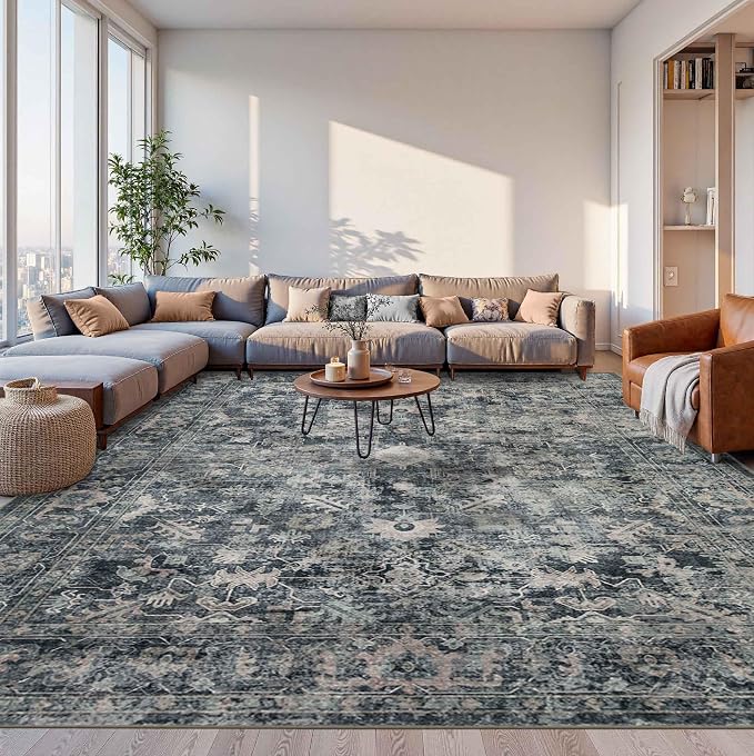 Rugxara 10x14 Area Rugs for Living Room Bedroom, Large Washable Rug, Non Slip & - Image 2