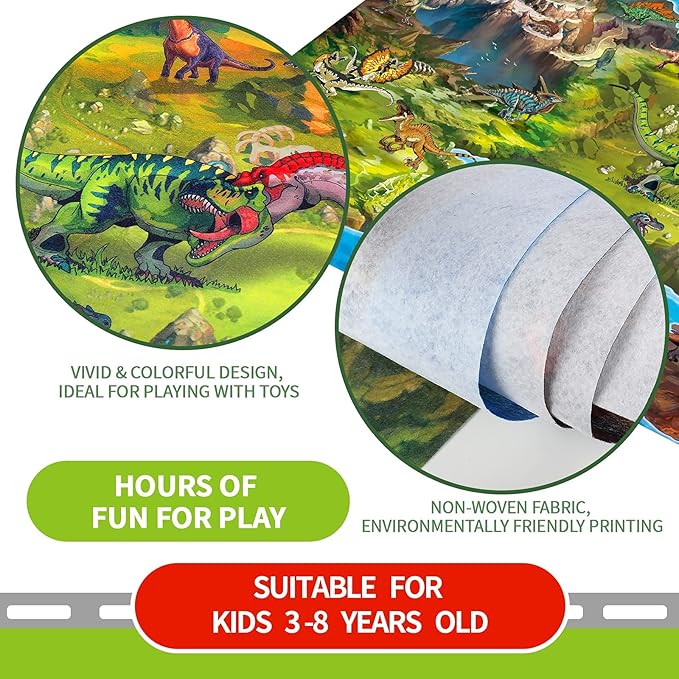 Oriate Kids Dream Mat Modern City Toy Activity Playmat, Parent-Child - Image 4